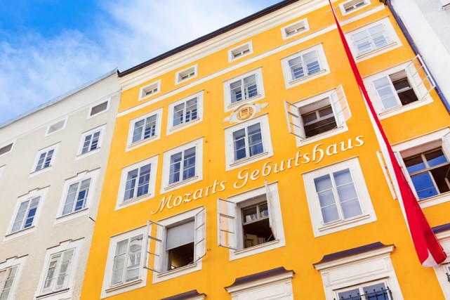 Mozarts Geburtshaus in der Getreidegasse