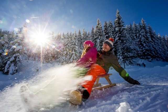 Rodeln im Familienurlaub im Salzburger Land