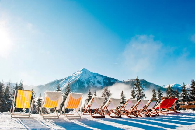 Sonne tanken im Winterurlaub
